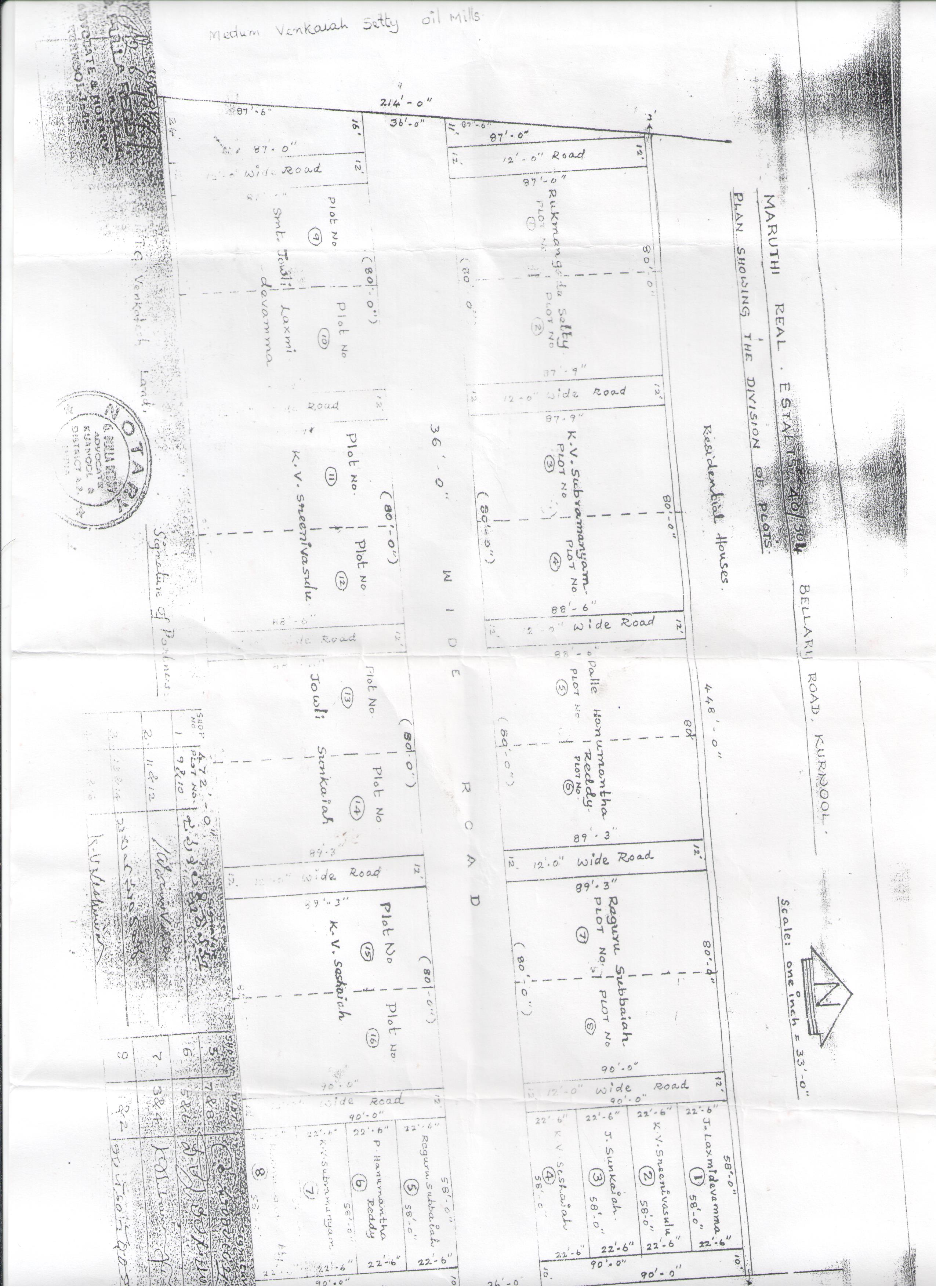 4 cents open plot opp to RR Hospital, Maurya Inn